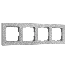Изображение Рамка на 4 поста Hammer (серебряный) W0042406