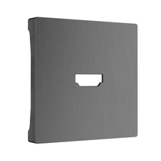 Изображение Накладка для розетки HDMI (графит рифленый) W1196004